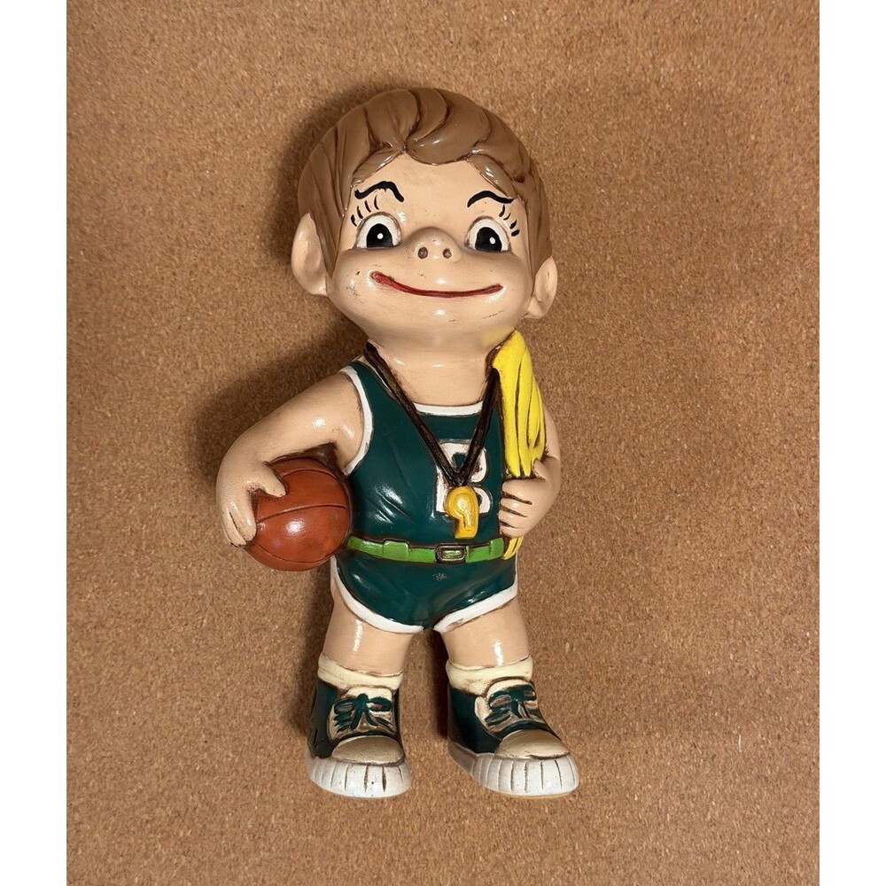 Atlantic Ceramic Basketball Boy Figurine #11 Green Uniform 8 in